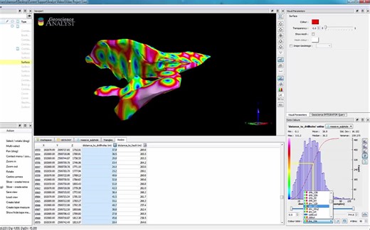 矿产勘探和岩土灾害评估的三维建模和数据管理软件：Geoscience ANALYST