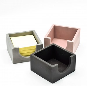 Concrete Sticky Note Holder - Desk Accessories - Desk Organizer - Office Decor - Office & Desk Storage - Women Office - Etsy