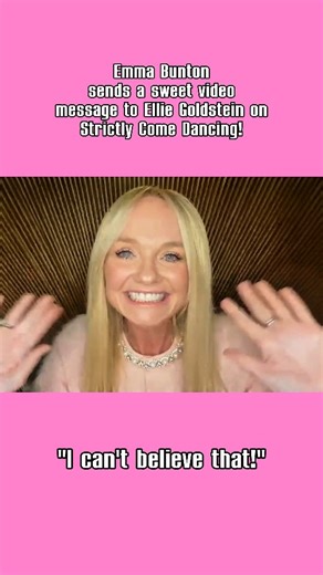 Emma Bunton sends a sweet video message to Ellie Goldstein after her amazing Spice Girls tribute on Strictly Come Dancing tonight! 🩷💃✨ @emmaleebunton @elliejg16_zebedeemodel @spicegirls Credits: @bbcstrictly #emmabunton #elliegoldstein #strictlycomedancing #spicegirls #babyspice #message #viral #90s #90smusic #cameo #tribute #newpost #viral #viralpost #music #reelitfeelit #tvshow #uk #sweet #tiktok #video #reelinstagram #reelsinstagram #reelsvideo #reels | Emma Bunton World