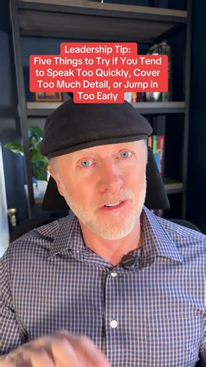 Dr. Dan Flint on Instagram: "Five things to try if you tend to speak too quickly, share too much detail, or interrupt. #leadershipdevelopment #communication #neurodivergent"