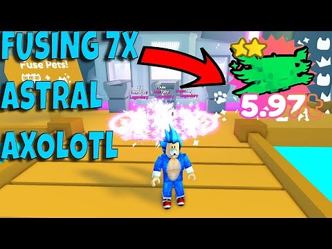 *FUSING ASTRAL AXOLOTL* *OCEAN UPDATE PET SIM X*