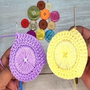 Wow! Super idea 😯 How to make eye catching crochet purse keychain ✔ | Lady Loves Knitting