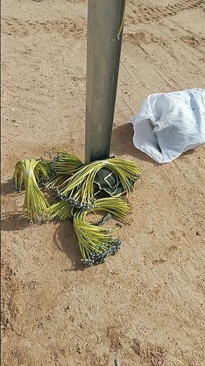 Solar Tracking system | Earth Cable Installation | Grounding & Earthing Work