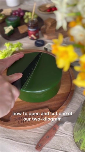 How to Cut a 2kg Cheese Wheel for Easter