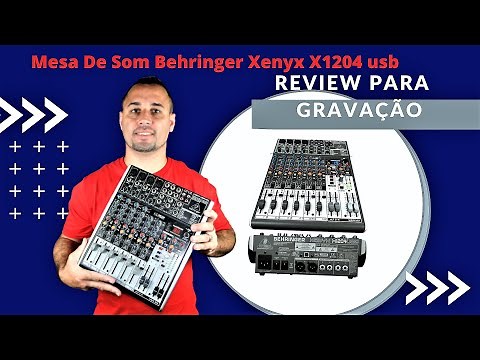 Como fazer gravações na mesa de som Behringer Xenyx 1204usb no audacity e retorno de Som