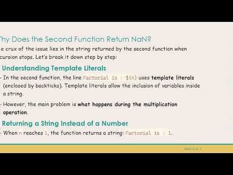 Understanding Why the Second Javascript Function Returns NaN