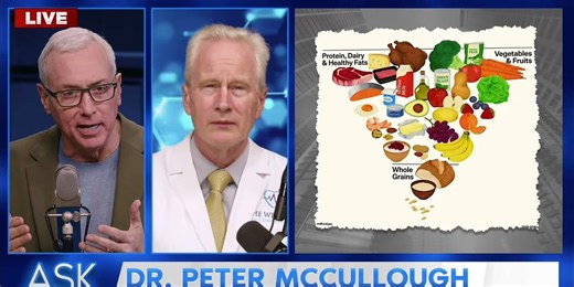 Food Fight! Dr McCullough and Dr Drew Spar Over New Food Pyramid | Peter McCullough, MD, MPH
