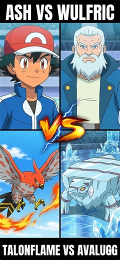 The Type Matchup: Fire vs Ice: Talonflame vs Avalugg! 🔥❄️ #pokemon #ashketchum #talonflame #avalugg #wulfric