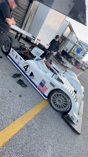2002 IMSA Riley & Scott Mk IIIC Cold Start at Rolex 24hr at Daytona. Driven by Jim Farley.