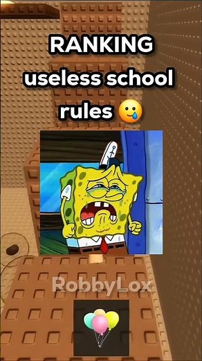 3 Useless School Rules Part-1 😭💀🥀 #roblox #shorts