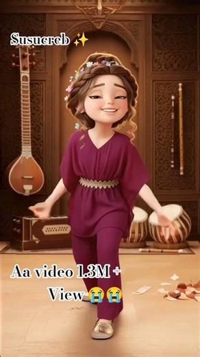 ​સંગીતના તાલે મસ્ત ડાન્સ... 🎵 મનમોહક અદા! 😍 #shorts #animation