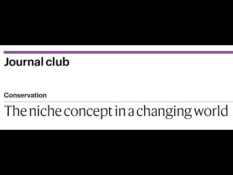 The niche concept in a changing world