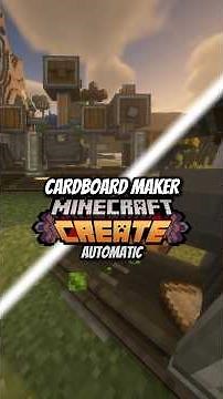 Cardboard Maker Minecraft Create #minecraft #createmod