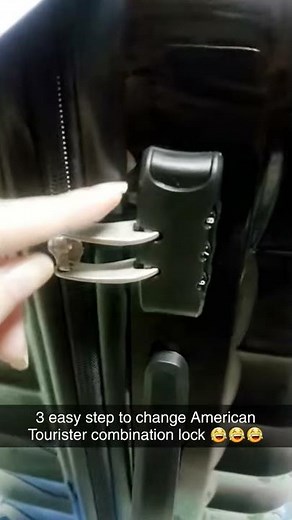 3 sec How to Change lock code for American Tourister hardcase luggage