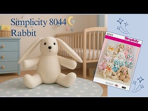 Sewing the Rabbit from the Simplicity 8044 pattern