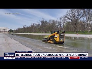 Annual scrubbing of Lincoln Memorial Reflecting Pool underway | FOX 5 DC