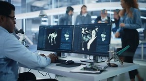 Black Robotics Engineer Working On Programming Stock Footage Video (100% Royalty-free) 1097159093 | Shutterstock