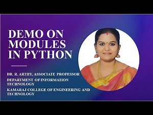 Demo on Modules in Python