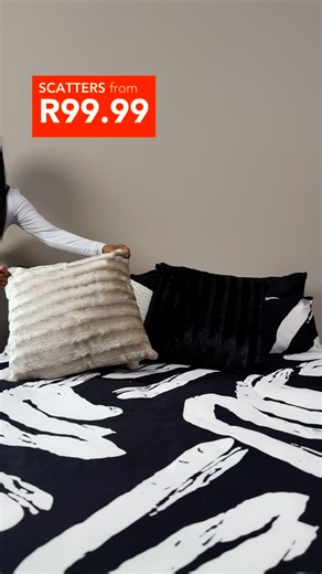 Ready to transform your space in a snap? Our new scatter cushions are here! Mix, match, and stack your way to a cozier, more colorful home. Click here tinyurl.com/p582y5sm to shop now. 105449561 Faux Fur Wave Scatter 50X50 104941916 Velboa Faux Fur Scatter 50X50CM R99.99 103398180 Bobble Faux Fur Scatter 456X45CM R99.99 105429322 6 Piece Kadinsky Gentle Touch Duvet Cover Set 3/4 R229.99 D R379.99 Q R429.99 K R479.99 | Sheet Street