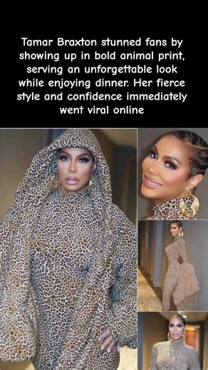 Animal Print Queen! Tamar Braxton Goes Viral! 👀✨ #celebrity