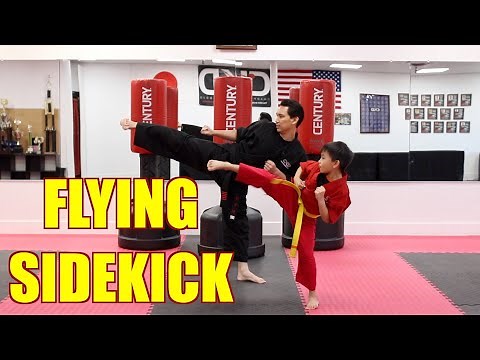 KARATE Lesson 28 - FLYING SIDEKICK