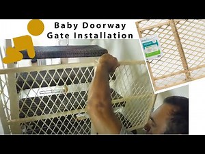 How to install Evenflo Baby Doorway Gate DIY