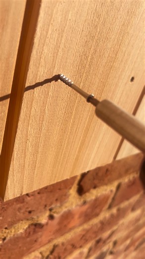 Sun’s out, time for cladding! Who is as excited as us to see this beautiful British cedar up on the barn?! Of course, lots of time taken to get those stainless screws perfectly spaced and lined up. 🤓 #cladding #shaddowgap #cedarcladding #barnconversion #selfbuild | Restoration Couple