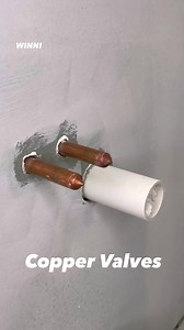 How to install copper valves. #diy #construction #satisfying #homerenovation #contractor #realestate #entrepreneur #hardwork #work #tools | WINNI