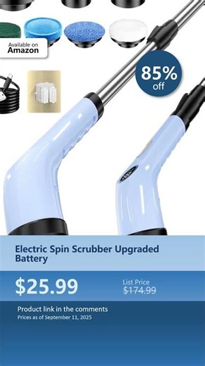 Electric Spin Scrubber Upgraded Battery