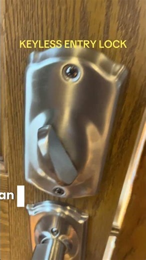KEYLESS LOCK FOR RESIDENTIAL APPLICATIONS #keyless #lock #schlage #diy #flip #entry #door #trending