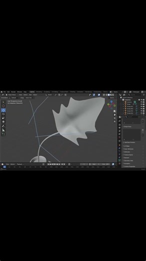 How Does This 3D Leaf Animation Bring Nature #blender #creativeblender #aesthetic