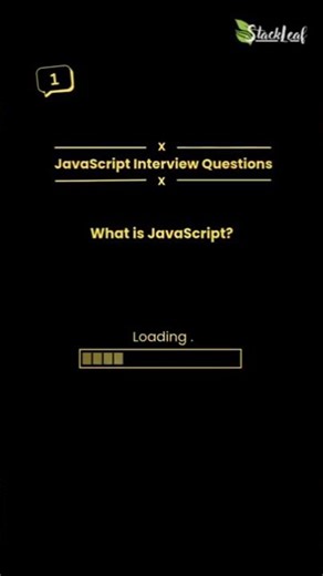 What is JavaScript? | JavaScript interview questions and answers | Stackleaf | #shorts #ytshorts