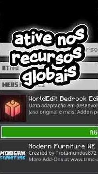 como baixar worldedit para Minecraft bedrock #minecraft #tutorial