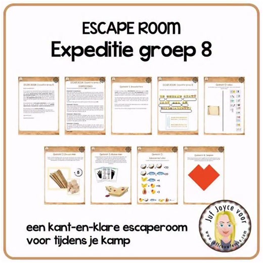 Juffrouw Femke 🌻 on Instagram: "ESCAPE ROOM: Expeditie groep 8! 🔒 Dat organiseerde juf Joyce (@jufjoycee ) tijdens het kamp van haar groep. 🔑 Ze deelt de documenten en uitleg, zodat je (een deel van) de expeditie tijdens je eigen kamp kan uitvoeren! 🔓 De escaperoom bestaat uit vier grote onderdelen, waarbij de snelheid, rekenkunsten, bouwkunsten, inzicht en coördinatie van de leerlingen getest zullen worden: 🔑 Onderdeel 1: Husselletters 🔑 Onderdeel 2: Bouwen 🔑 Onderdeel 3: Mikken maar! 🔑