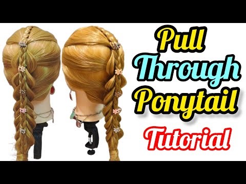 Pull through ponytail tutorial #hairstyle #hairstylist #haircare#trending #simplehairstyle #ponytail