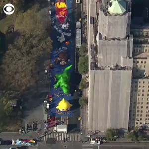 608K views · 31K reactions | Balloons for the annual Macy’s Thanksgiving Day Parade line up to be inflated on New York City’s Upper West Side on Wednesday, allowing spectators an up-close-and-personal sneak preview the day before the beloved holiday tradition. | CBS News | Facebook