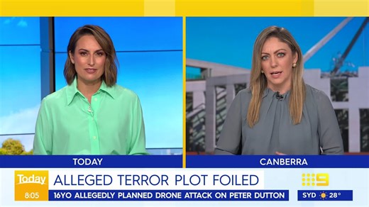 15K views · 118 reactions | An alleged terror plot against Opposition Leader Peter Dutton has been foiled by police, and a 16-year-old schoolboy has been charged. #9News READ MORE: https://nine.social/W8H | 9 News Melbourne | Facebook