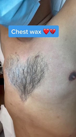 Waxing chest into a ❤️ and then to smooth. #waxing #fypシ #SpotlightAPI #fyp #viral #esthetician