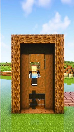 Minecraft Starter House That Actually Looks Good #minecraftshorts #building #tutorial
