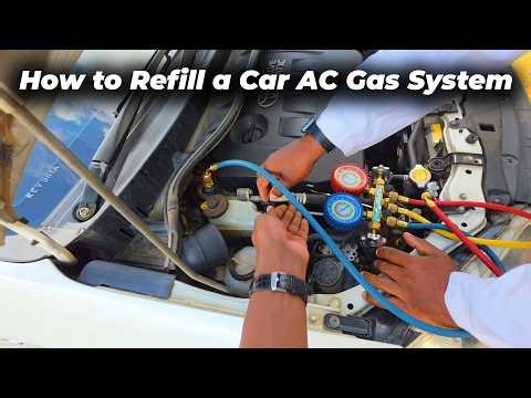 How to Refill Car AC (Air conditioning) Gas System