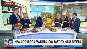 29K views · 1.4K reactions | ONE HAPPY FAMILY! Peter Doocy and his wife Hillary Vaughn show off their favorite recipes from "The Simply Happy Cookbook" and announce an exciting surprise! | Fox & Friends | Facebook