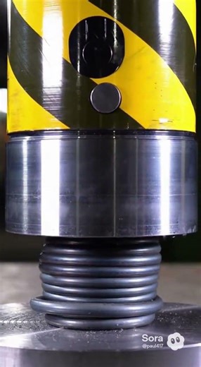 A 1-Ton Hydraulic Press vs a Giant Industrial Steel Spring!!!