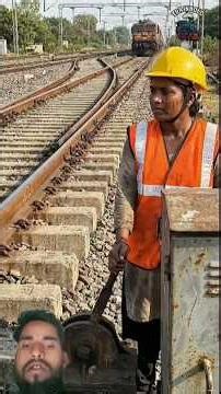 Operating a Manual Railroad Switch for an Oncoming Train!