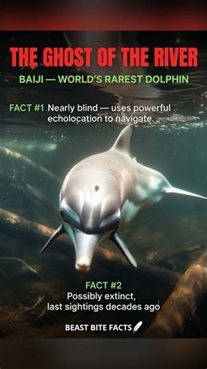 Baiji Dolphin — The Almost-Extinct Ghost of the Yangtze River 🐬🔥