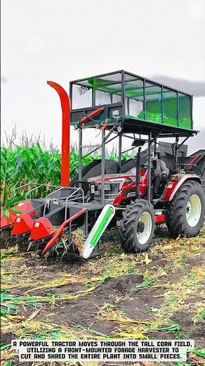 Corn Harvester Machine for Modern Farming #smartfarming #gardeningtips