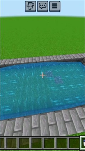 How to Fill a Pool in Minecraft: In 10 Seconds 😱 (Instant Water Trick) #minecraft #shorts