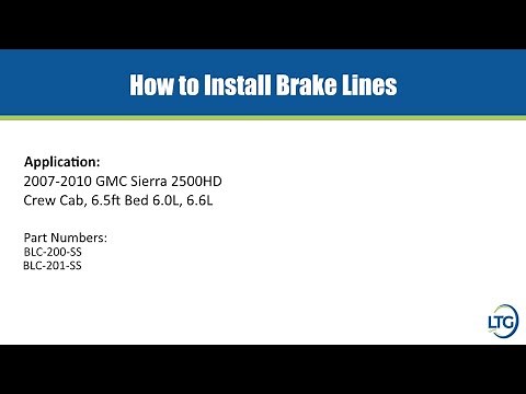 How to Install 2007-2010 GMC Sierra Brake Lines