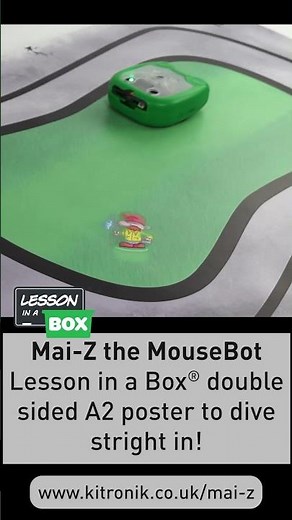 FREE A2 line following Poster with the Mai-Z the MouseBot Lesson in a Box®