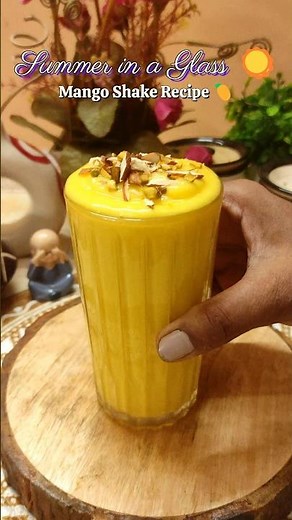 Mango Shake Recipe | 5 Ingredients, 2 Minutes | Mom's Recipes