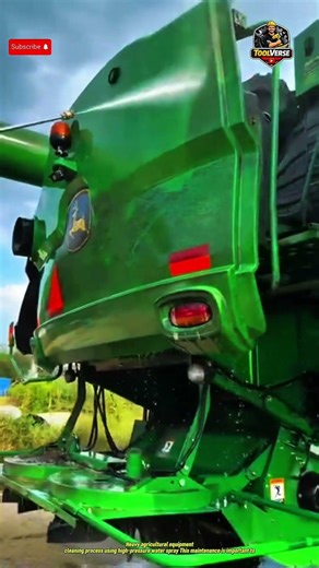 Heavy Equipment Cleaning Process of Agricultural Harvesting Machine #farmingtechnology